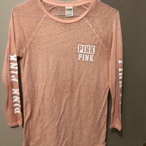 Pink long sleeve tee